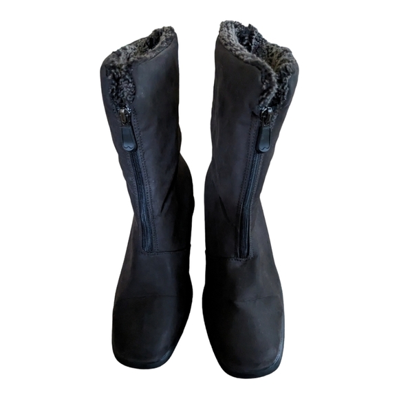 Toewarmers Brown Michelle Zip Front Size 10W GUC - Picture 4 of 5